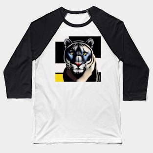 black panther abstract Baseball T-Shirt